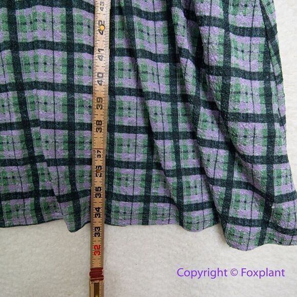 Hutch Pink And Green Plaid Dress, size L - Picture 8 of 16